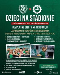 Dzieci na stadionie - bilety na mecz Śląska Wrocław